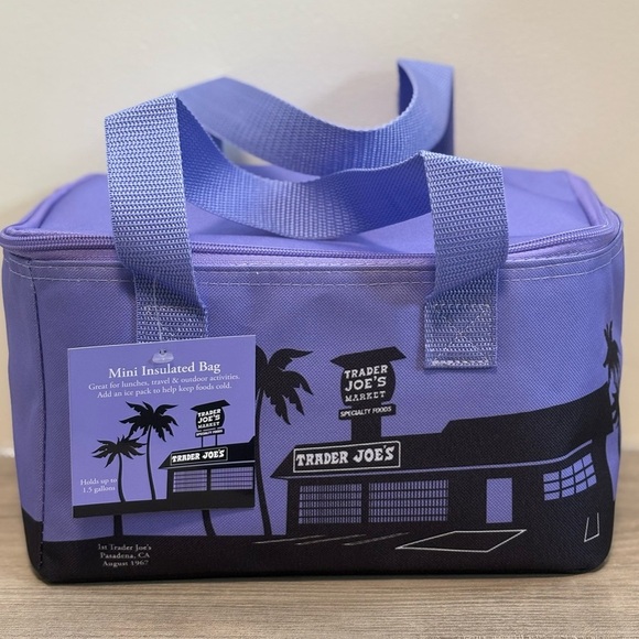 Trader Joe's MINI Purple Insulated Bag - Picture 1 of 7